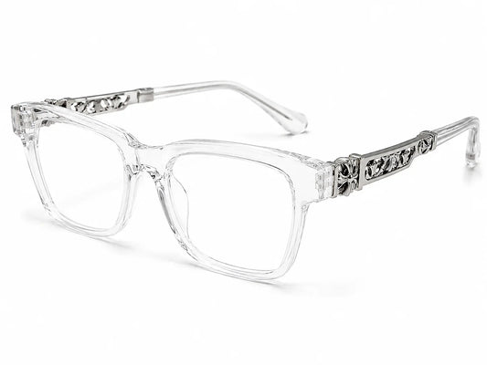 White Chr0me Glasses